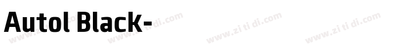 Autol Black字体转换 Autol Black字体转换
